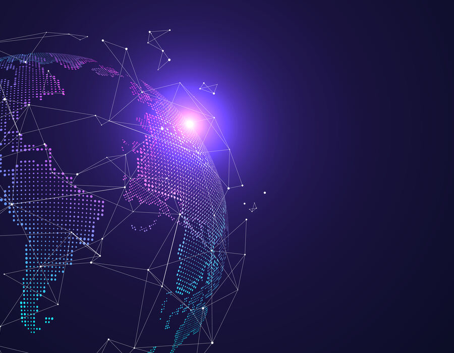 Red digital global representando la conexión de plataformas y servicios